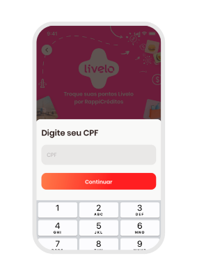 Insira seu CPF para completar seu login