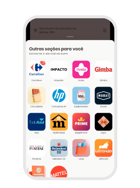 Entre na loja Livelo dentro do app do Rappi.